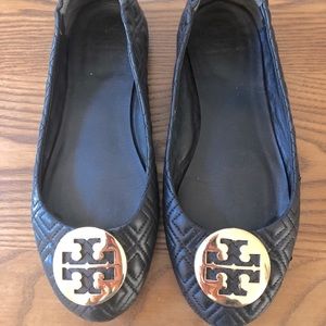 Tory Birch Quilted Leather Minnie Travel Ballet